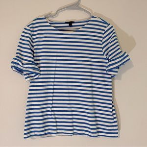 J Crew Ruffle Sleeve Top